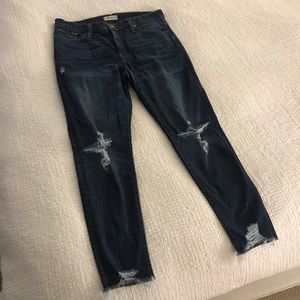 Madewell distressed skinny jeans